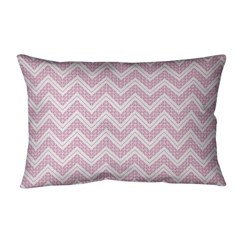Coussin Rhonda Cheval, Polyester / Bourre en polyester, Rose foncé / blanc