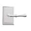 Faux levier Bravura 931-1 Huntsville sur rose traditionnelle rectangulaire en nickel satiné-124615989