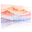 «Abstract Mountain Landscape», ensemble de 3 reproductions d'art sur toile-756954223