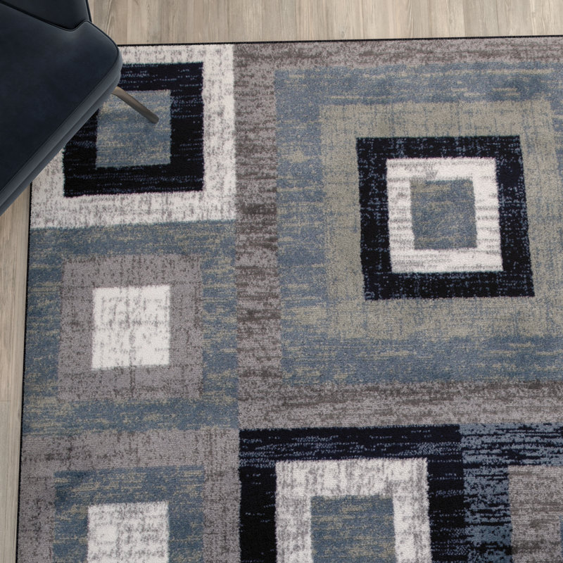 Gideon Collection Geometric Indoor Rug, Rectangle 6' x 9'