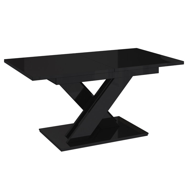 Bronx Extendable Dining Table, Black Gloss