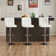 Charies Swivel Upholstered Adjustable Height Counter Stool with Metal Frame
