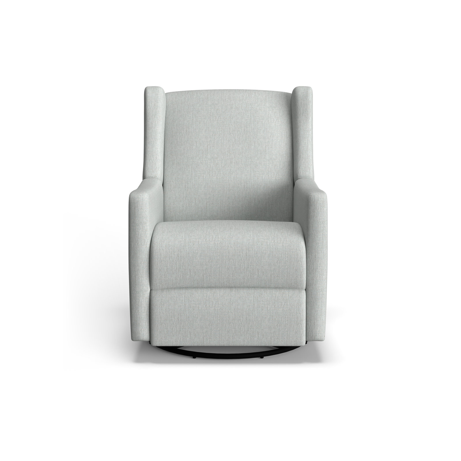 Andrina Swivel Glider, Radical Ash Gray Performance Chenille