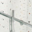 Porte de douche en verre 56-60 "x H 71" Piovt