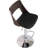 Bentwood Contemporary Modern Stylish Wood Back Adjustable Swivel Bar Stool With Diamond Quilted Finish Curved Seat And Back, Weathered Oak