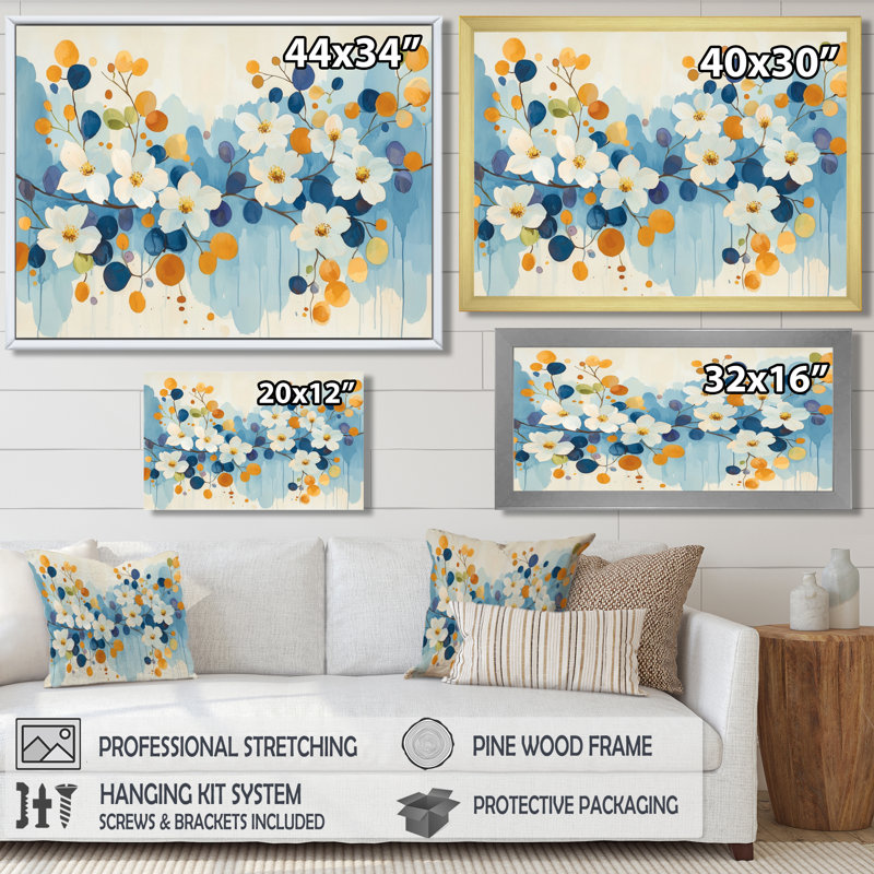 Doux couleur de rosier II - art mural cornouiller, H 24 po x l 32 po, Cadre simple, Argent argent