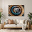 Chats, Oregon Rex, art mural en métal brun-62365706