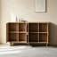 Console en bois avec 2 armoires, bois
