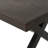 Rolando Outdoor Aluminum Dining Table With Steel Frame, Brown / Black