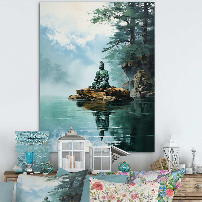 «Tranquil Mind Meditation I», reproduction sur toile, H 32 po x l 16 po x P 1 po, Toile tendue