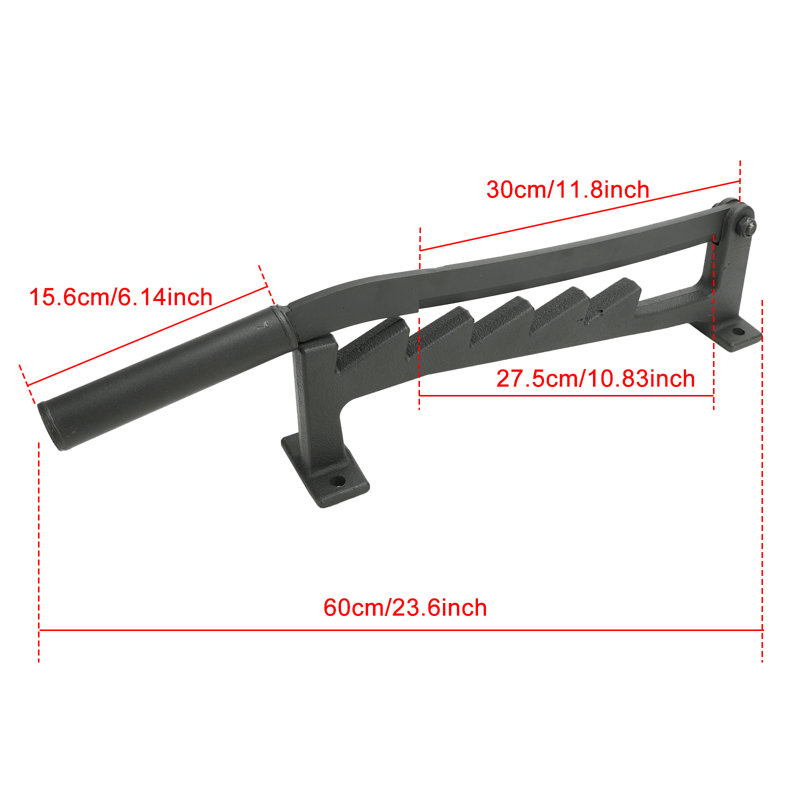 Wall Mount Steel Firewood Splitter Outdoor Indoor Steel Fireplace Tool