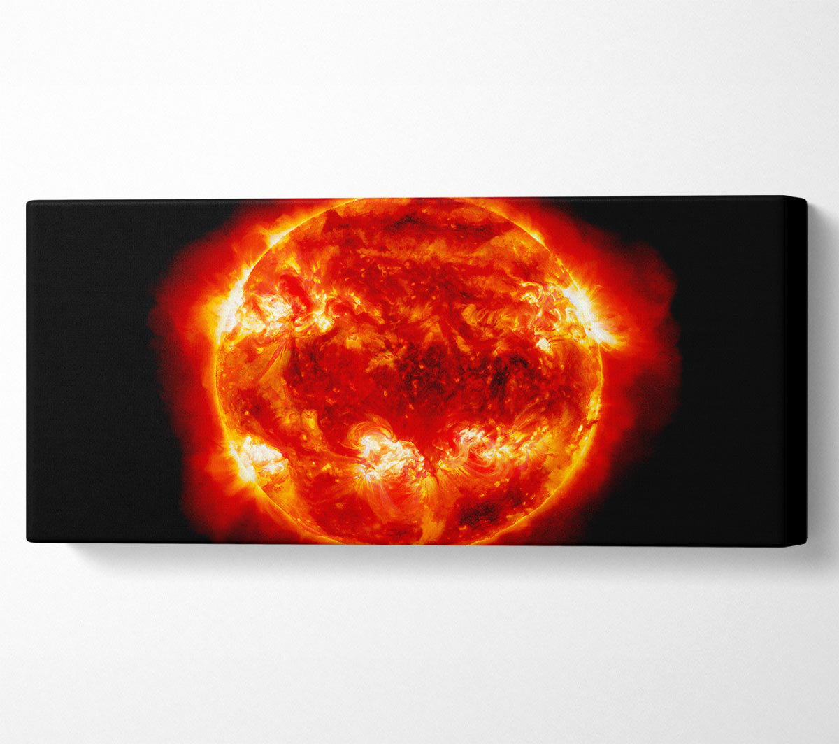 Ebern Designs Red Sun Fire Glow - Wrapped Canvas Art Prints | Wayfair.co.uk