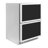 ZLINE Autograph Edition 24 in. Touchstone 168 Can Outdoor-Rated Dual Refrigerator Drawer with Doors and Handles-107106040