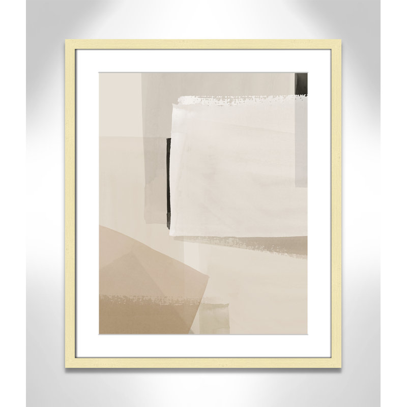 Imprimé calme et géométrique par Hazel J, 21.5'' W x 25.5'' H, Matted Print, Or mat