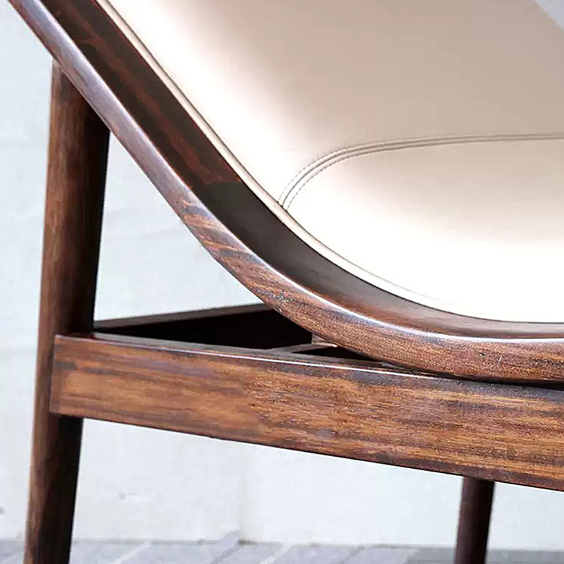 Natural solid wood boutique chair