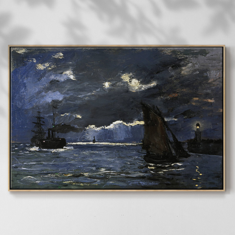Monet, H 25 po x l 37 po x P 2 po, Naturel