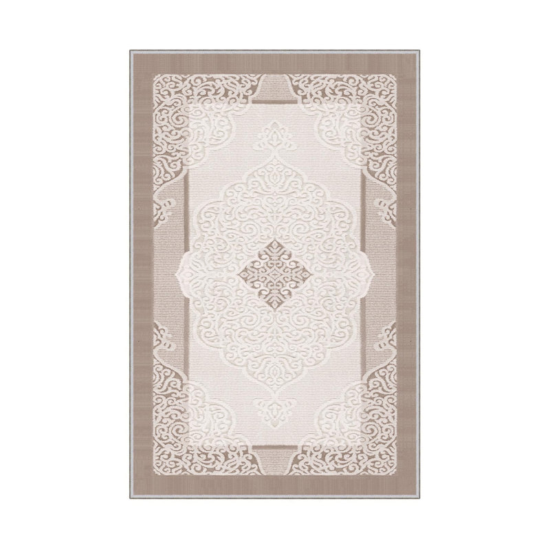 Premium Hall Carpet (3.3 x 6.6 ft), 100% Polyester, 0.3 in Pile Height | Antibacterial, Non-Slip PVC Dot Underside, 650 g/m² | Durable Woven Design, 3D Digital Printing, Machine Washable, Ideal for Home Décor