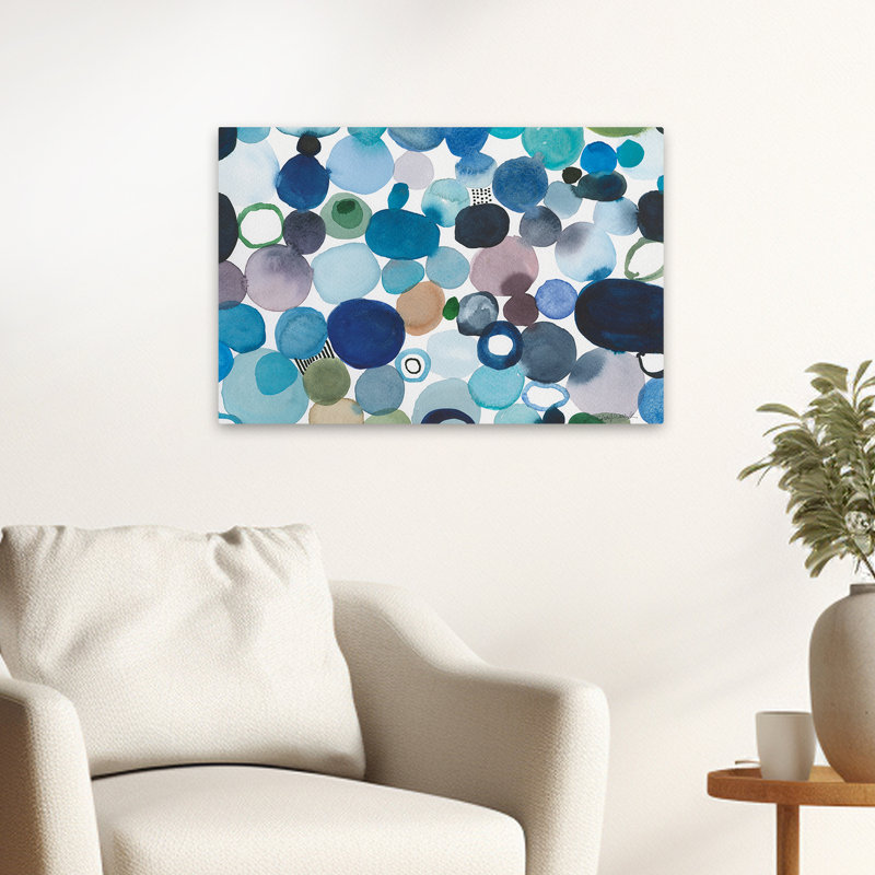 Abstract - Toggle Pebbles, 16" H x 24" W