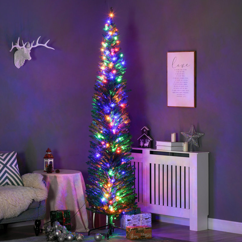 Arbre de Noël artificiel lumineux 7,5 pi