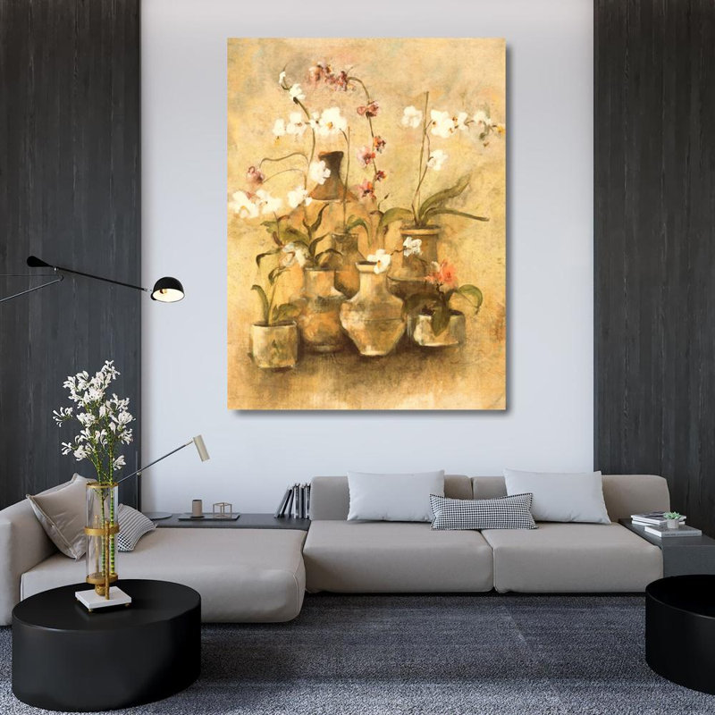 Arrangement d'orchidées I, H 48 po x l 36 po