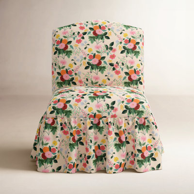 Fauteuil de chambre Edie en dahlia multicolore