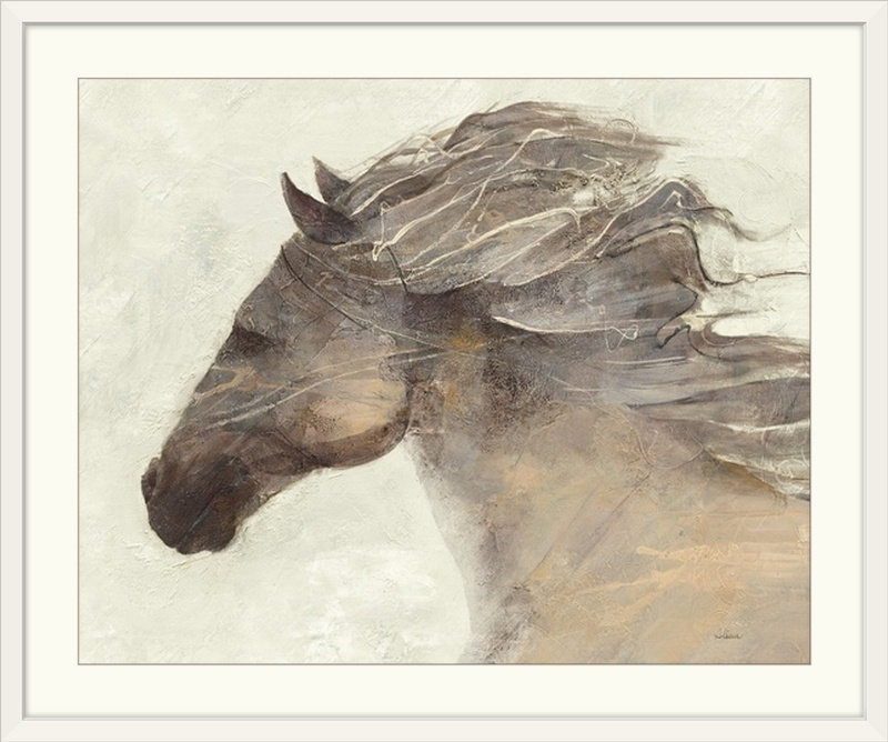Cosmo Into the Wind Ivory, Albena Hristova, reproduction d'art, H 24 po x l 28 po x P 1 po, Cadre blanc