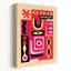 Modern Tribal Eyes Abstract Bold Colorful Wall Art Print by Patryk Krygowski - Wrapped Canvas Print-1379385428