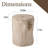 Chariese 15'' Outdoor Concrete Side Table-372492038-356043628