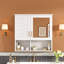 Armoire de toilette 2 en 1, armoire à pharmacie murale de 30 pouces avec tablettes réglables et portes à fermeture douce, miroir haute définition avec rangement pour meuble-lavabo de salle de bain-541124850