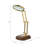 Lambertson 16" Kane Wood Base Magnifying Glass, Gold