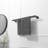 4-Piece Bath Hardware With Towel Bar Towel Rack Towel Hook And Toilet Paper Holder Set In Matte Black-117789507