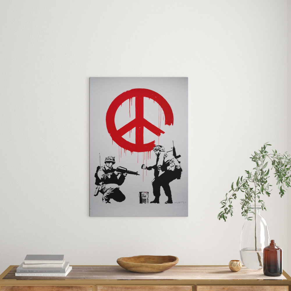 Banksy Peace Wall Graffiti Art - Frameless Print