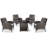 Wicker 4 - Person Patio Conversation Set with Cushions-633589348