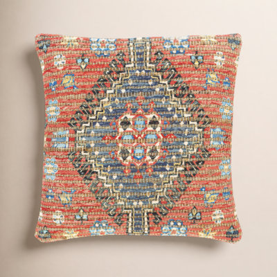 Vince Cotton Blend/Jute/Polyester/Polyester Blend Throw Square Pillow