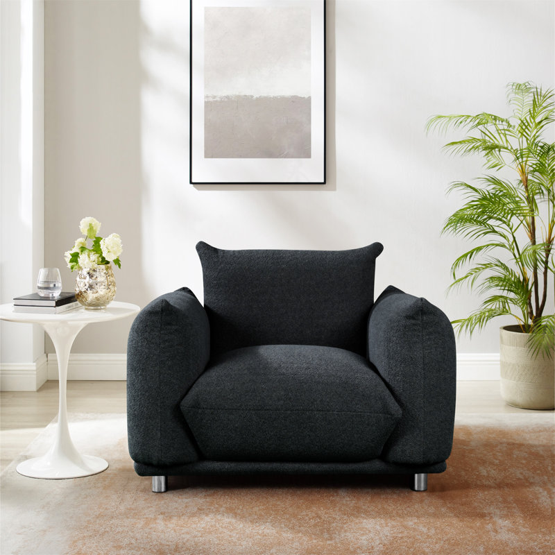 Chaise d'appoint Sherpa, Noir