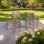 Ensemble de 2 chaises de salle à manger, fauteuil de patio en bois d'acacia, pour cour, bord de piscine, jardin