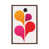 Classic Brown Wood Floater Framed