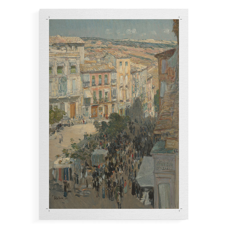 Paysage rétro Lxxvi - reproduction de toile seulement - non encadrée, H 18 po x l 12 po