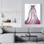 Robe de princesse rose - Illustration de chambre à coucher décorative sur toile-1203750685