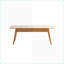 Table basse en chêne massif avec 2 tiroirs pour le salon, facile à nettoyer et peu encombrante