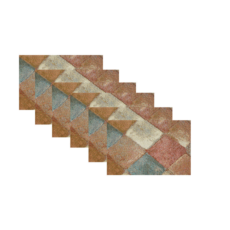 Layoune Cotton Abstract Rectangle Placemat, Beige