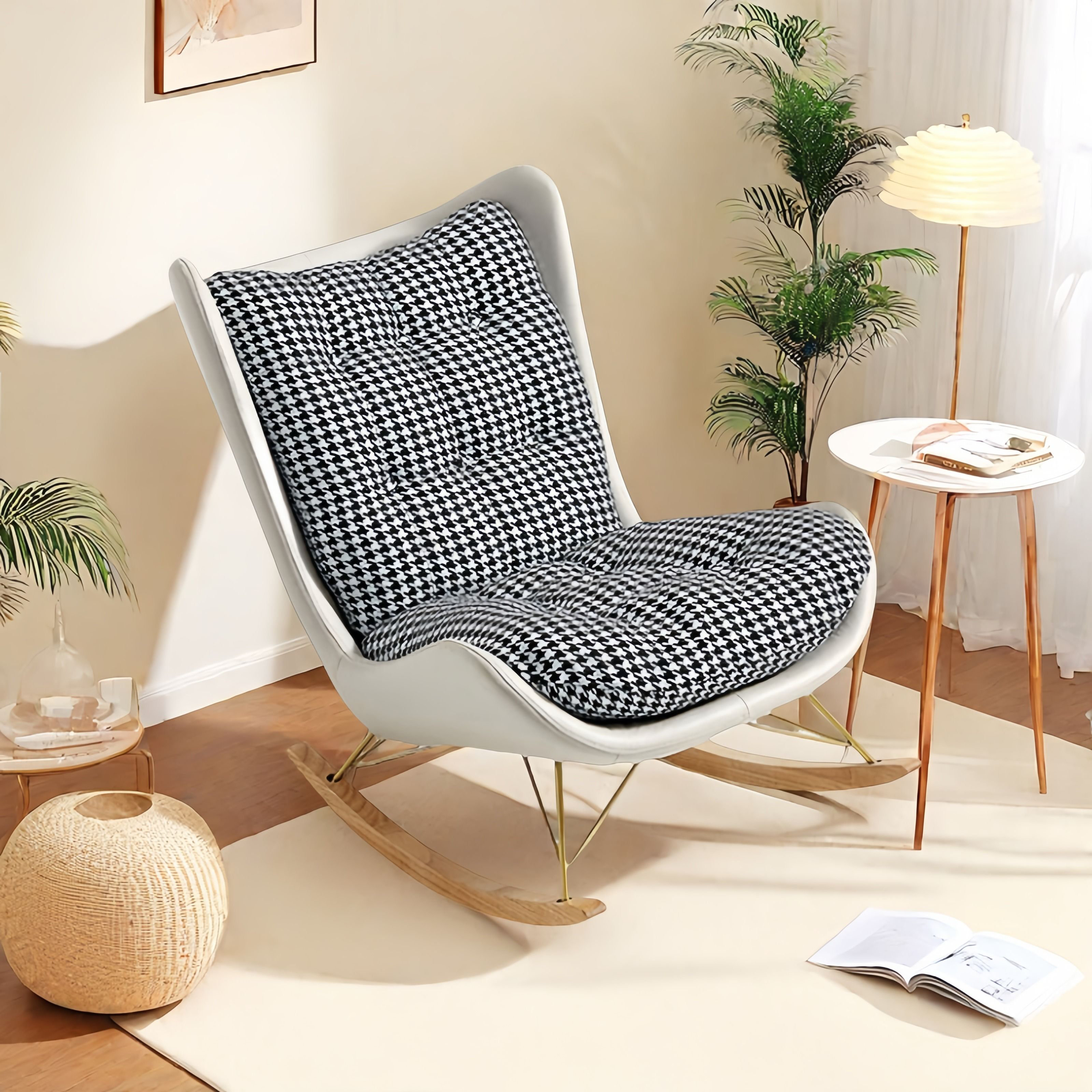 VIBORZ Modern Upholstered Rocking Chair | Wayfair
