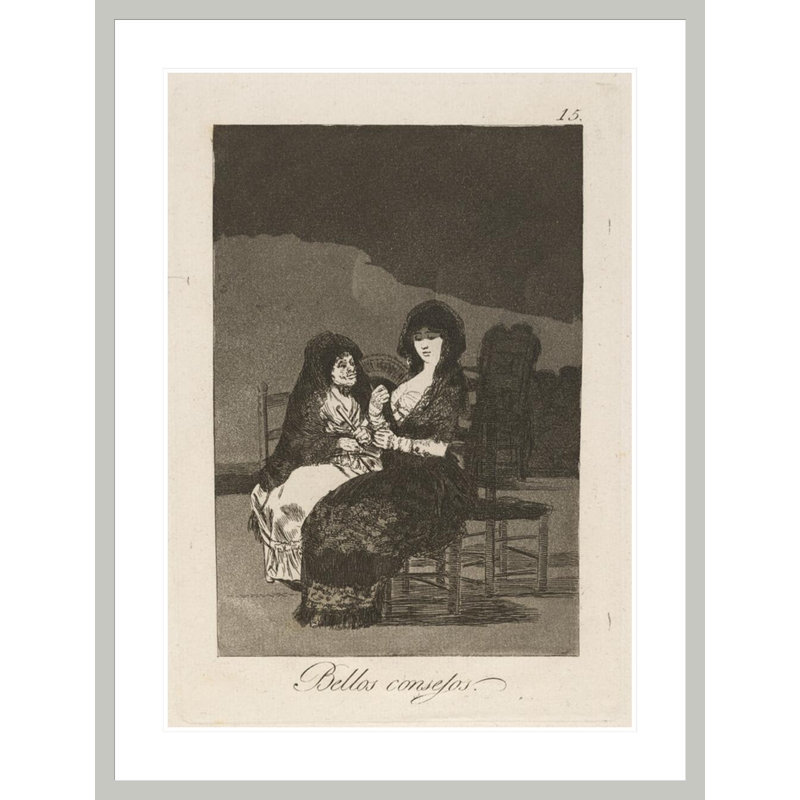 Bellos consejos. (Jolie pédagogie.) Par Francisco de Goya, 41.5" H x 31.61" W