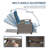 Outdoor Recliner Chair, Patio Recliner With Flip Table Push Back-1208708875
