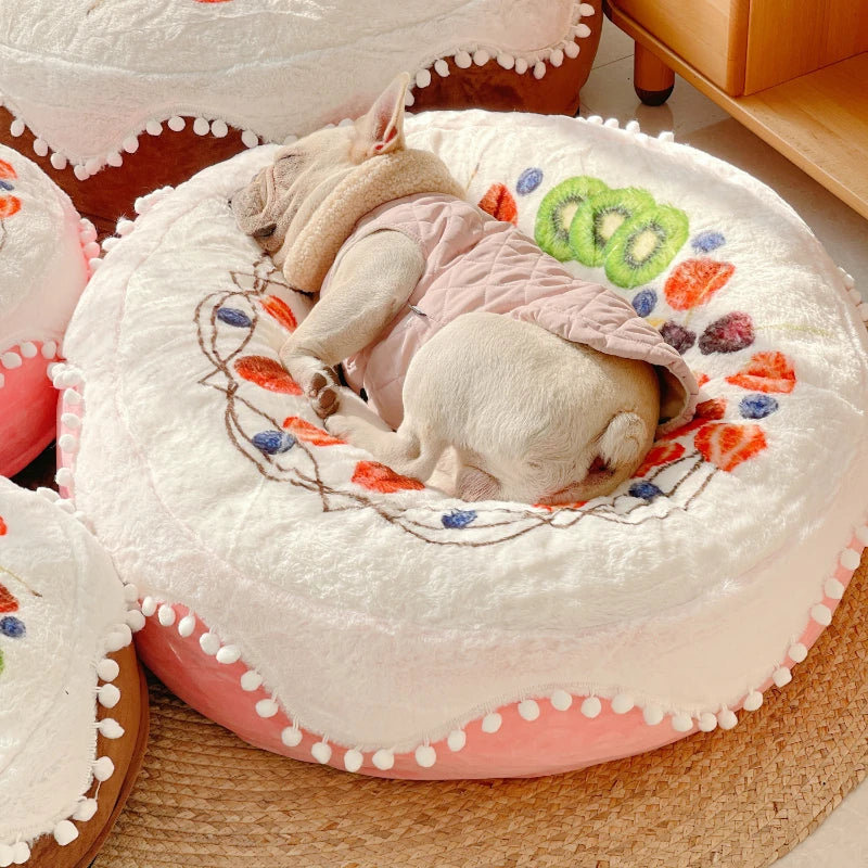 Stellan Cotton Pet Bed, Pink, 19.69 cm H x 19.69 cm W x 19.69 cm D