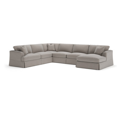 Lucia 5 - Piece Slipcovered Sectional