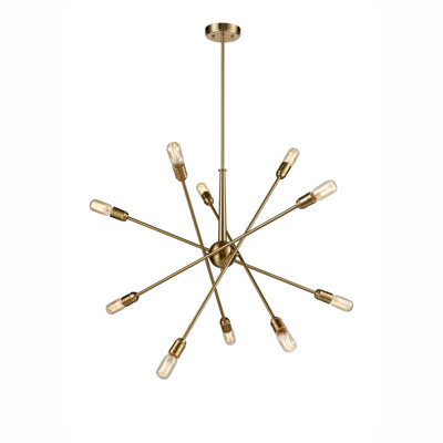 Deirdra 10 - Light Gold Sputnik Pendant