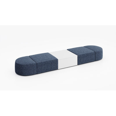 4 Person Modular Seating With Occasional Table-Fabric