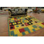 Tapis jaune kilim à tissage plat 8 x 10
