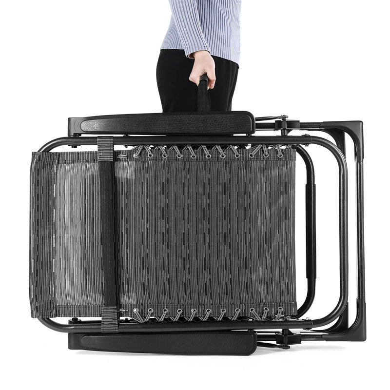 Fauteuil inclinable / pliable zéro gravité avec coussin de 24,8 po Mudssir 420 lb